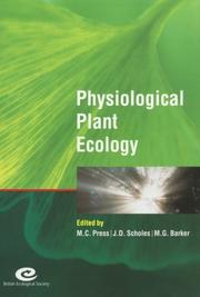 Physiological plant ecology : the 39th Symposium of the British Ecological Society, held at the University of York, 7-9 September 1998
