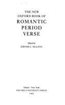 Cover of: The New Oxford book of romantic period verse