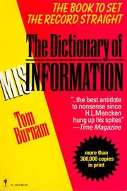 Cover of: The dictionary of misinformation
