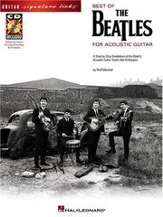 Cover of: Best of The Beatles for Acoustic Guitar (Guitar Signature Licks)
