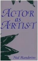 Cover of: Actor as artist