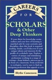 Cover of: Careers for Scholars & Other Deep Thinkers