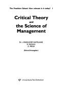 Cover of: Critical theory and the science of management