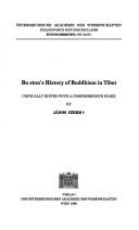 Cover of: Bu Ston's history of Buddhism in Tibet