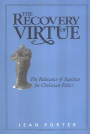 Cover of: The recovery of virtue by Porter, Jean