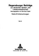 Cover of: Ludwig Thoma als Journalist: ein Beitrag zur Publizistik des Kaiserreichs und der frühen Weimarer Republik
