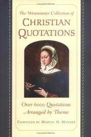 Cover of: The Westminster collection of Christian quotations
