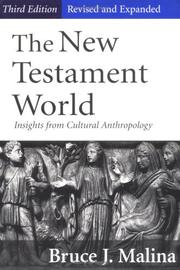 Cover of: The New Testament world: insights from cultural anthropology