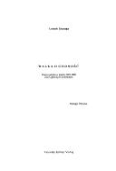 Cover of: Walka o godność: poezja polska w latach 1939-1988 : zarys głównych problemów