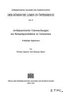 Cover of: Archäometrische Untersuchungen zur Keramikproduktion in Carnuntum: vorläufige Ergebnisse