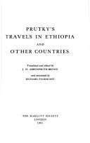 Prutky's travels in Ethiopia and other countries