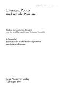 Cover of: Der Reisebericht in der deutschen Literatur: ein Forschungsüberblick als Vorstudie zu einer Gattungsgeschichte