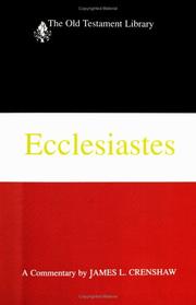Cover of: Ecclesiastes (Old Testament Library)