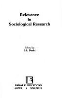 Cover of: Relevance in sociological research