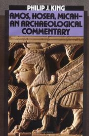 Cover of: Amos, Hosea, Micah: an archaeological commentary