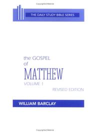 Cover of: The Gospel of Matthew by William Barclay