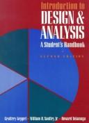 Introduction to design and analysis by Geoffrey Keppel