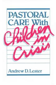 Cover of: Pastoral care with children in crisis