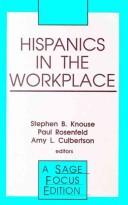 Cover of: Hispanics in the workplace
