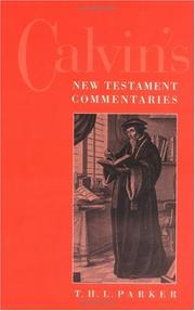 Cover of: Calvin's New Testament commentaries