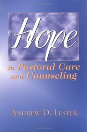 Cover of: Hope in pastoral care and counseling