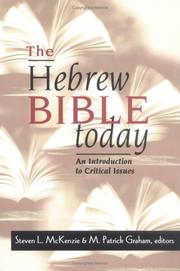 Cover of: The Hebrew Bible today: an introduction to critical issues