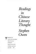 Readings in Chinese literary thought