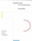 Cover of: Typographic design: form and communication