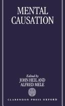 Cover of: Mental causation