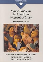 Cover of: Major Problems in American Women's History by 