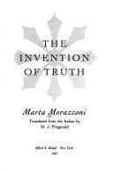 Invenzione della verità by Marta Morazzoni