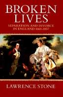 Broken lives : separation and divorce in England, 1660-1857