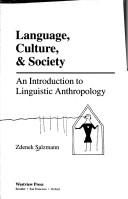 Language, culture, and society by Zdeněk Salzmann