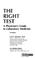 Cover of: The right test