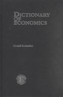 Dictionary of economics by Rutherford, Donald