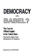 Cover of: Democracy or babel?