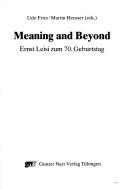 Meaning and beyond by Ernst Leisi, Udo Fries, Martin Heusser