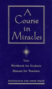 Cover of: A course in miracles: combined volume.