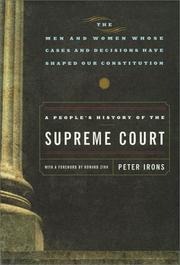 Cover of: A people's history of the Supreme Court by Peter H. Irons