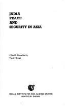 Cover of: India, peace and security in Asia