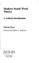 Modern social work theory : a critical introduction