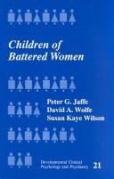 Cover of: Children of battered women: issues in child development and intervention planning