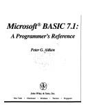 Cover of: Microsoft Basic 7.1: a programmer's reference