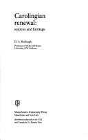 Cover of: Carolingian renewal by Donald A. Bullough