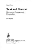 Text and context : document storage and processing