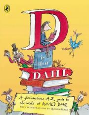 Cover of: D Is for Dahl by Roald Dahl, Wendy Cooling