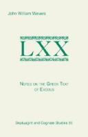 Cover of: Notes on the Greek text of Exodus