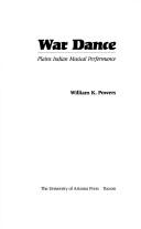 Cover of: War dance: Plains Indian musical performance