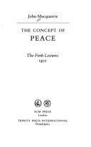 Cover of: The concept of peace
