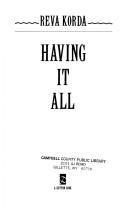 Cover of: Having it all